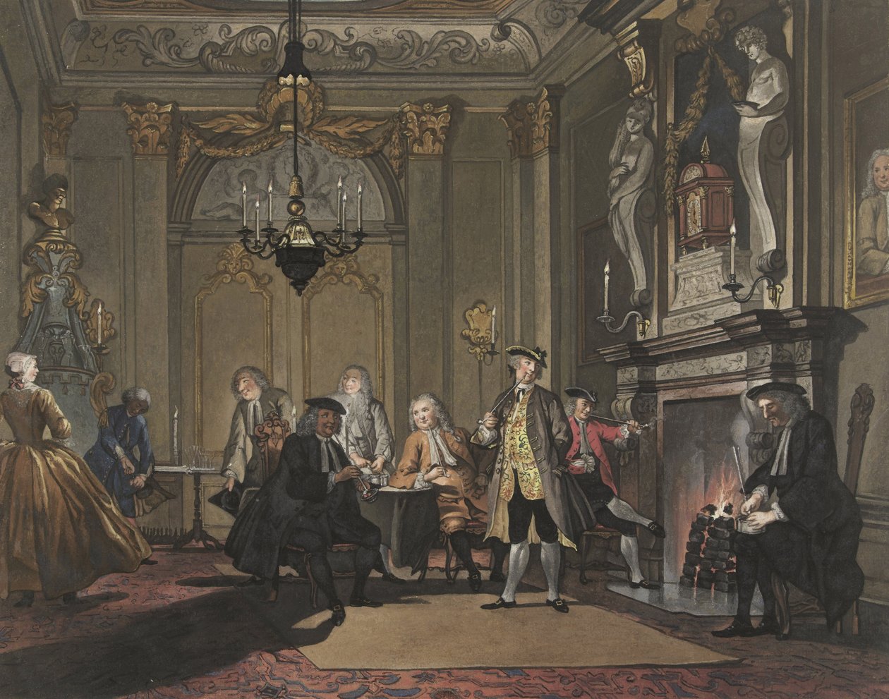 Ingen talade av Cornelis (after) Troost