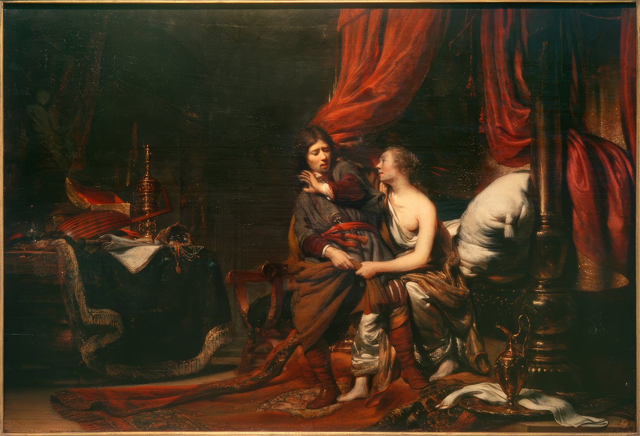 Josef och Potifar av Cornelis Bisschop