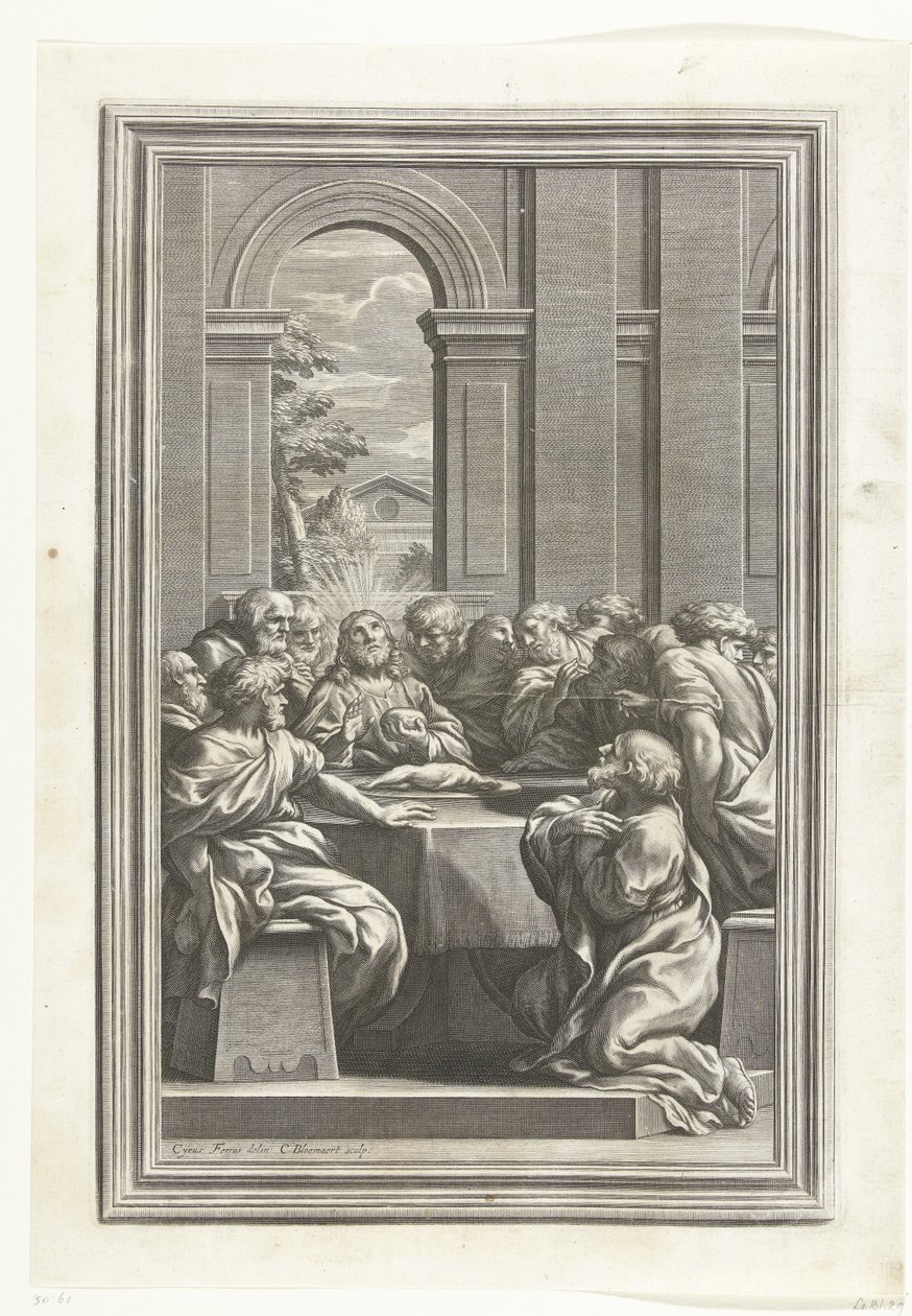 Sista måltiden av Cornelis Bloemaert (II)