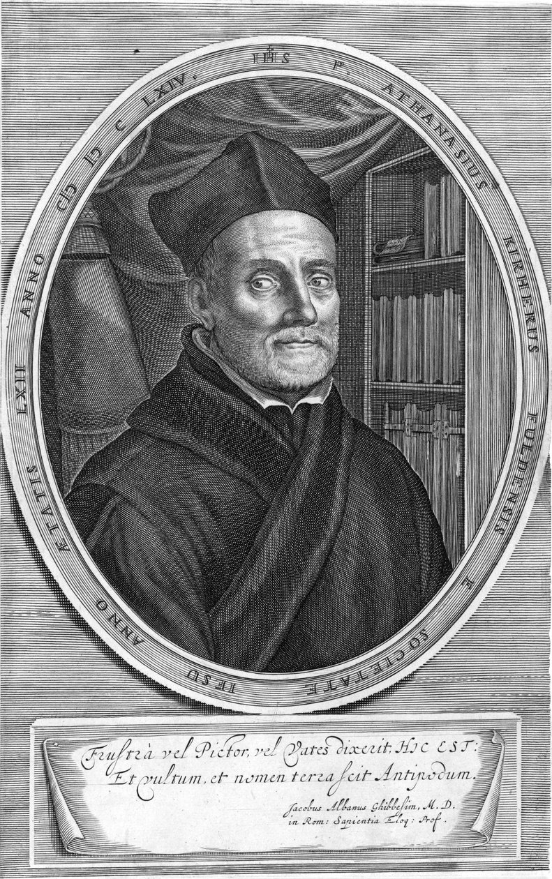 Avbildad person: Athanasius Kircher av Cornelis Bloemaert