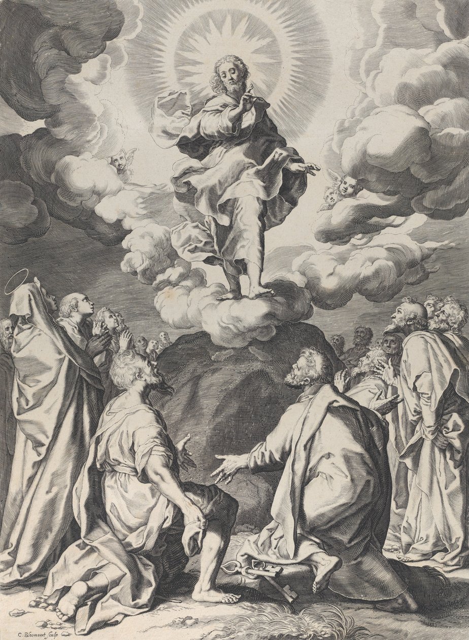 Himmelsfärden, ca. 1593. av Cornelis Bloemaert
