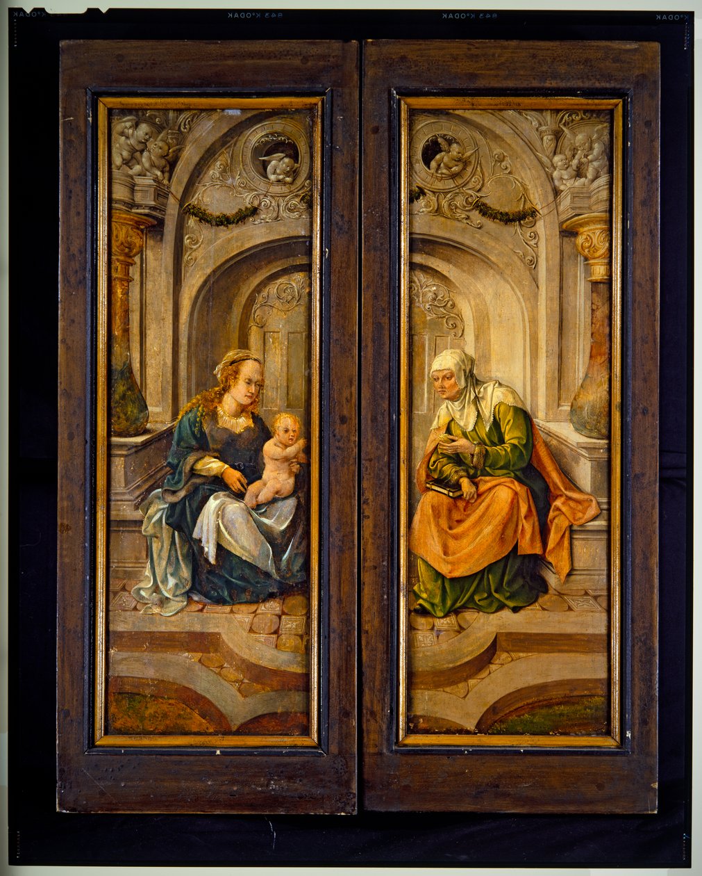 Crucifixion Triptych (panel, central) av Cornelis Engelbrechtsen
