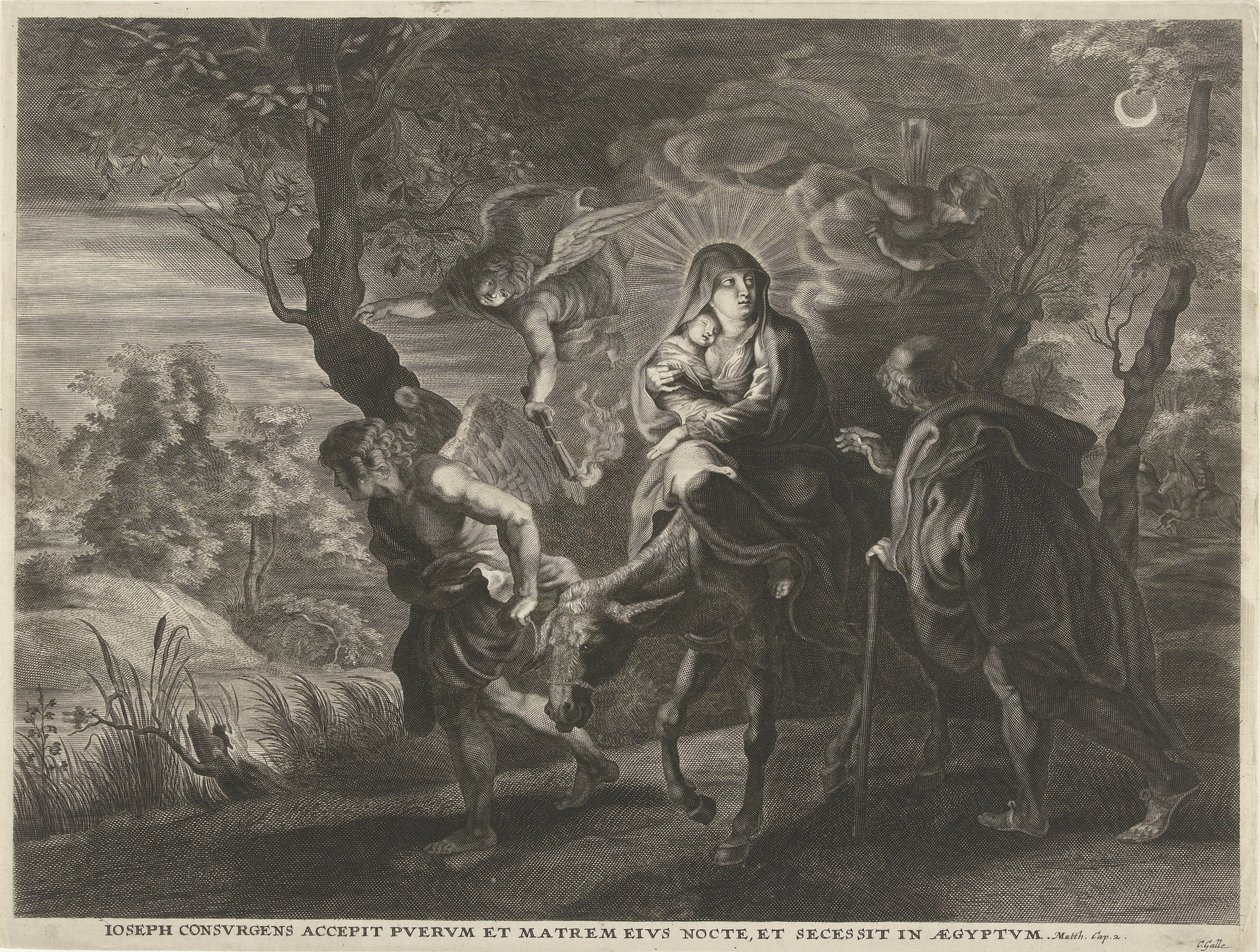 Flyg till Egypten av Cornelis Galle (I)