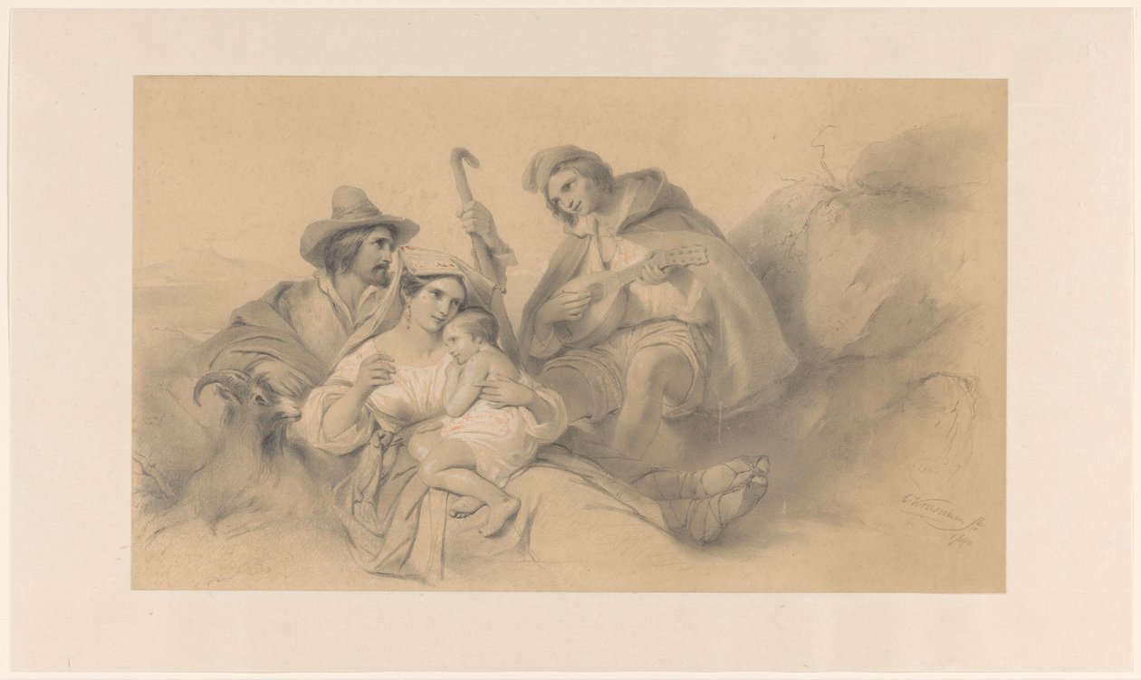 Vilande landsmän av Cornelis Kruseman