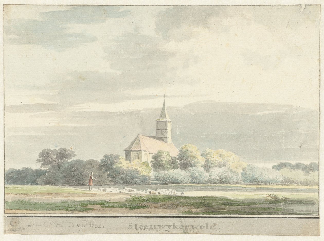 Utsikt över Steenwijkerwold av Cornelis Pronk