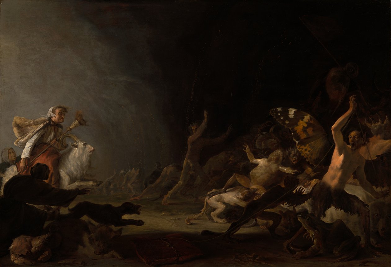 En häxsabbat av Cornelis Saftleven