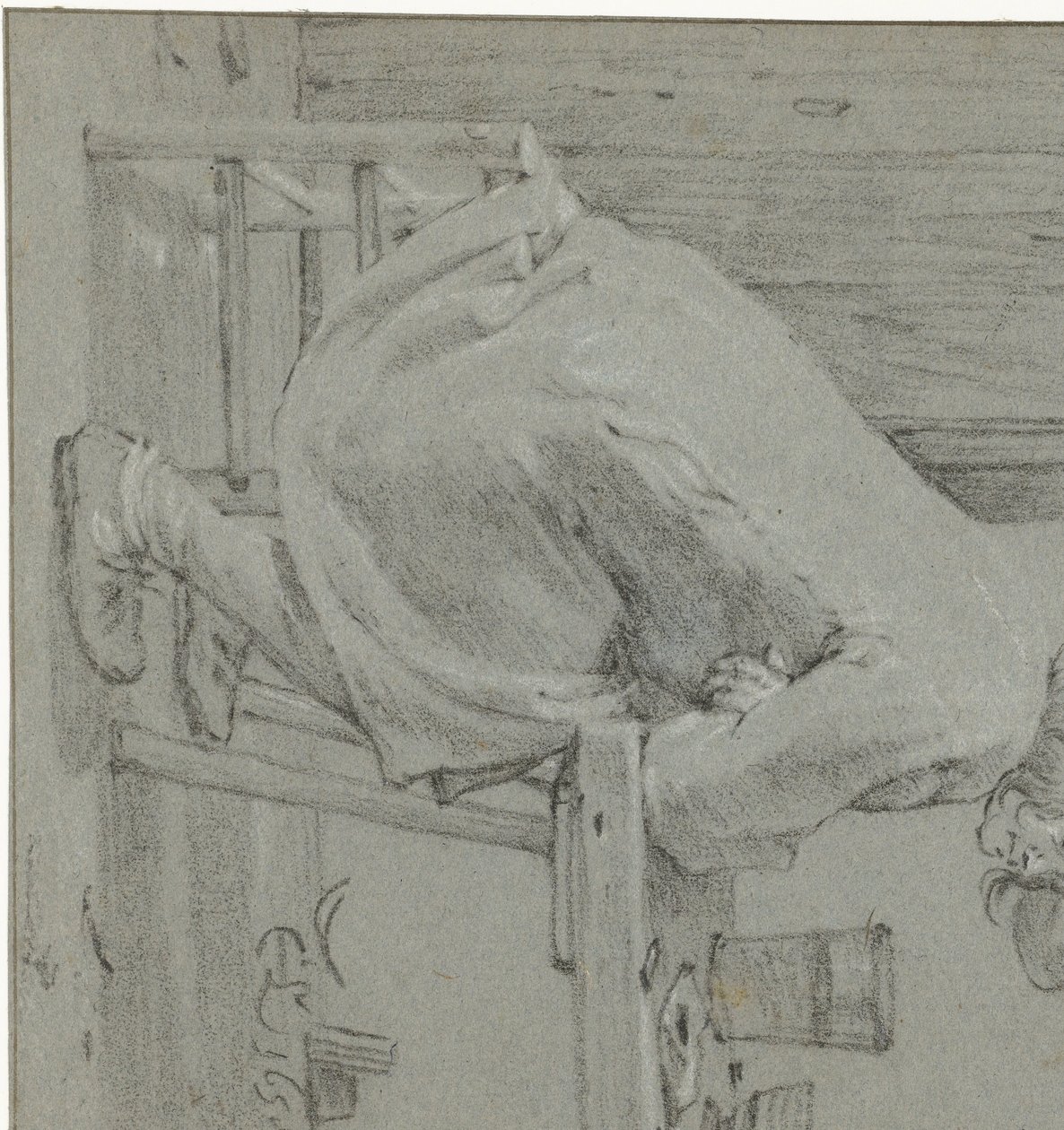 Man sitter vid bordet av Cornelis Saftleven