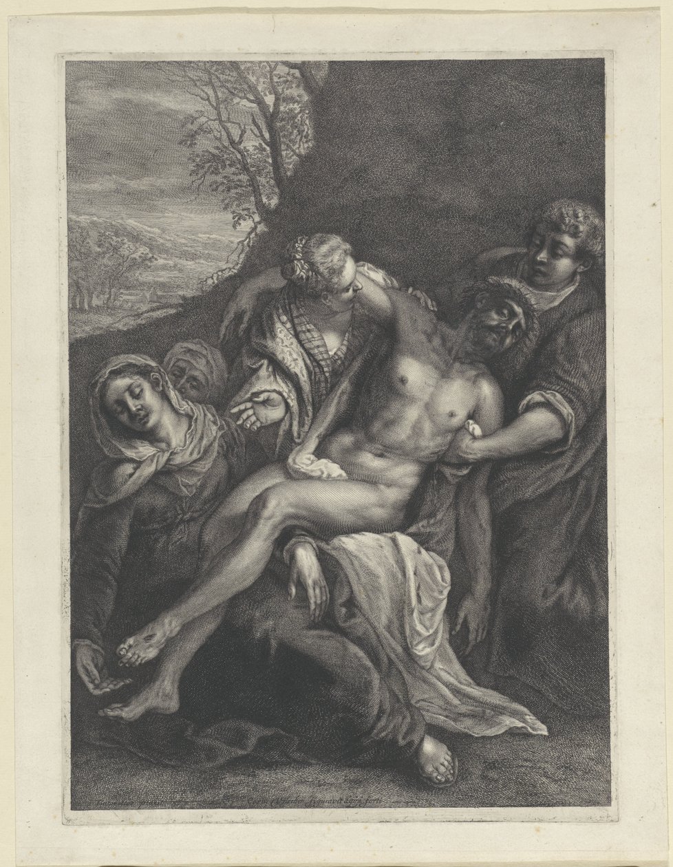 Kristi bävan av Cornelis Visscher (II)