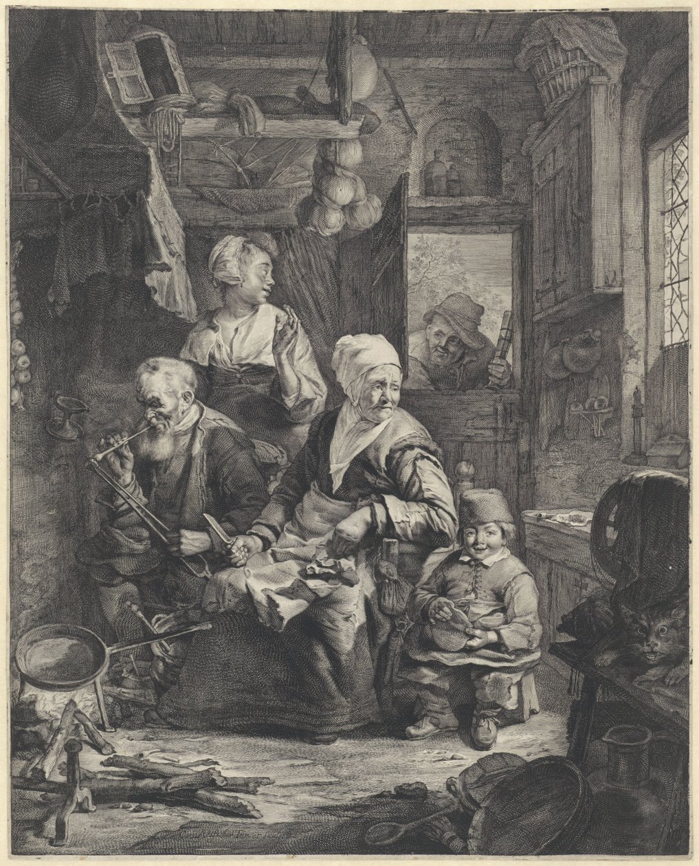 Pannkaksbagare av Cornelis Visscher (II)