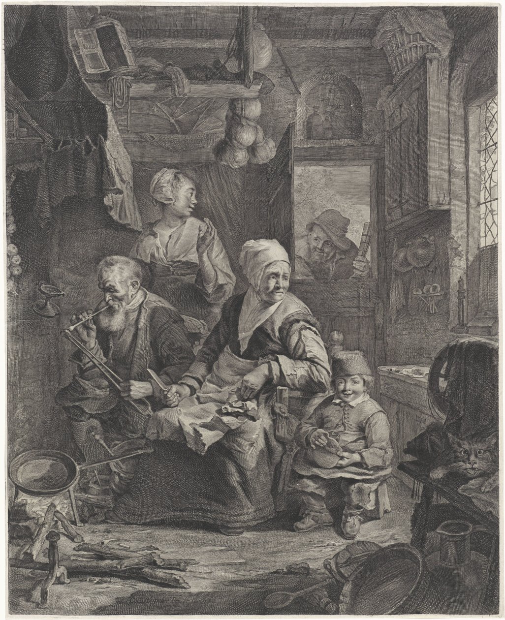 pannkaksmakare av Cornelis Visscher (II)