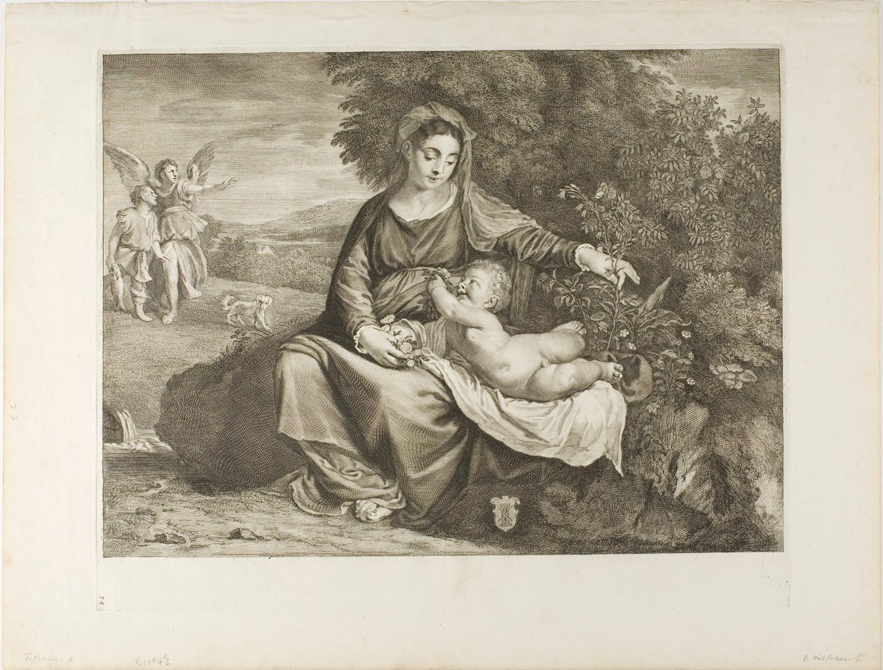 Madonna och barn av Cornelis Visscher