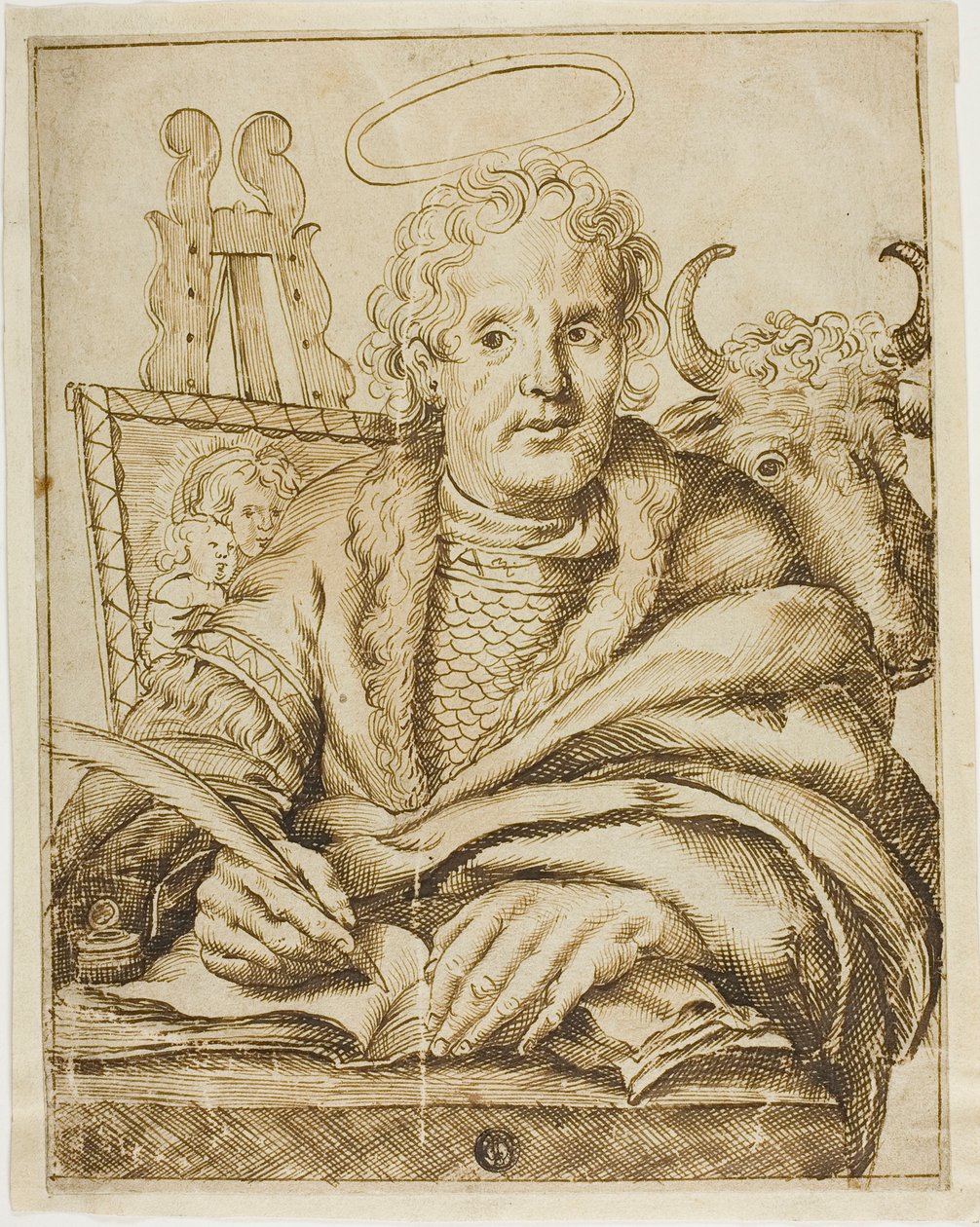Sankt Lukas av Cornelis Visscher