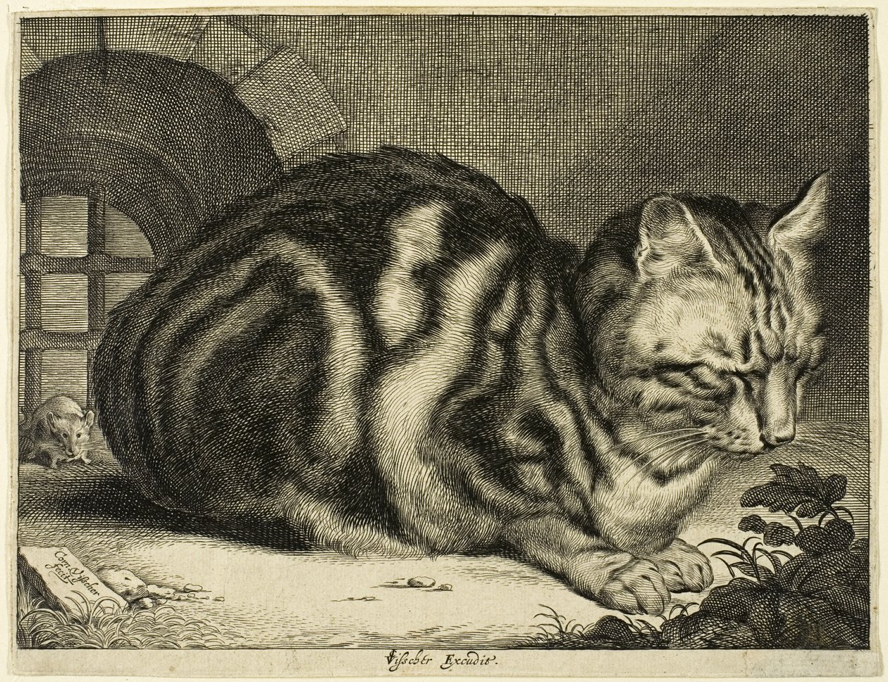 Den stora katten av Cornelis Visscher