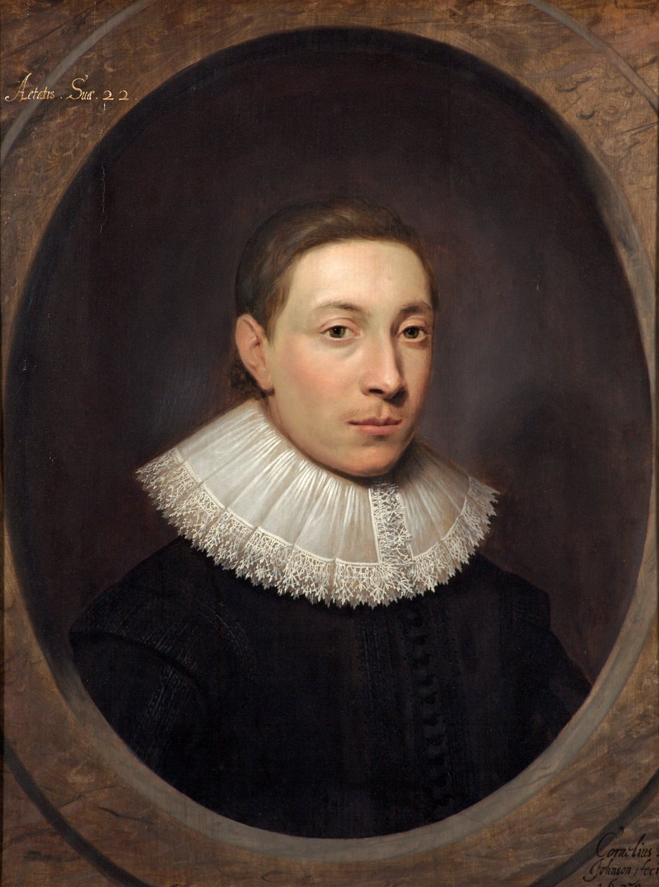 Porträtt av en ung man, 1620 av Cornelius Janssen van Ceulen