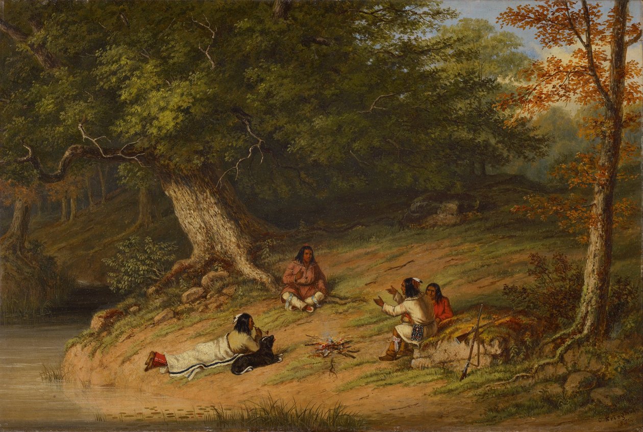 Middag vila av Cornelius Krieghoff