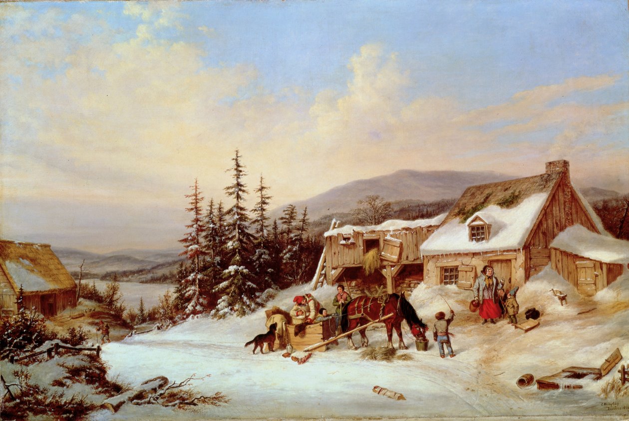 Quebec av Cornelius Krieghoff