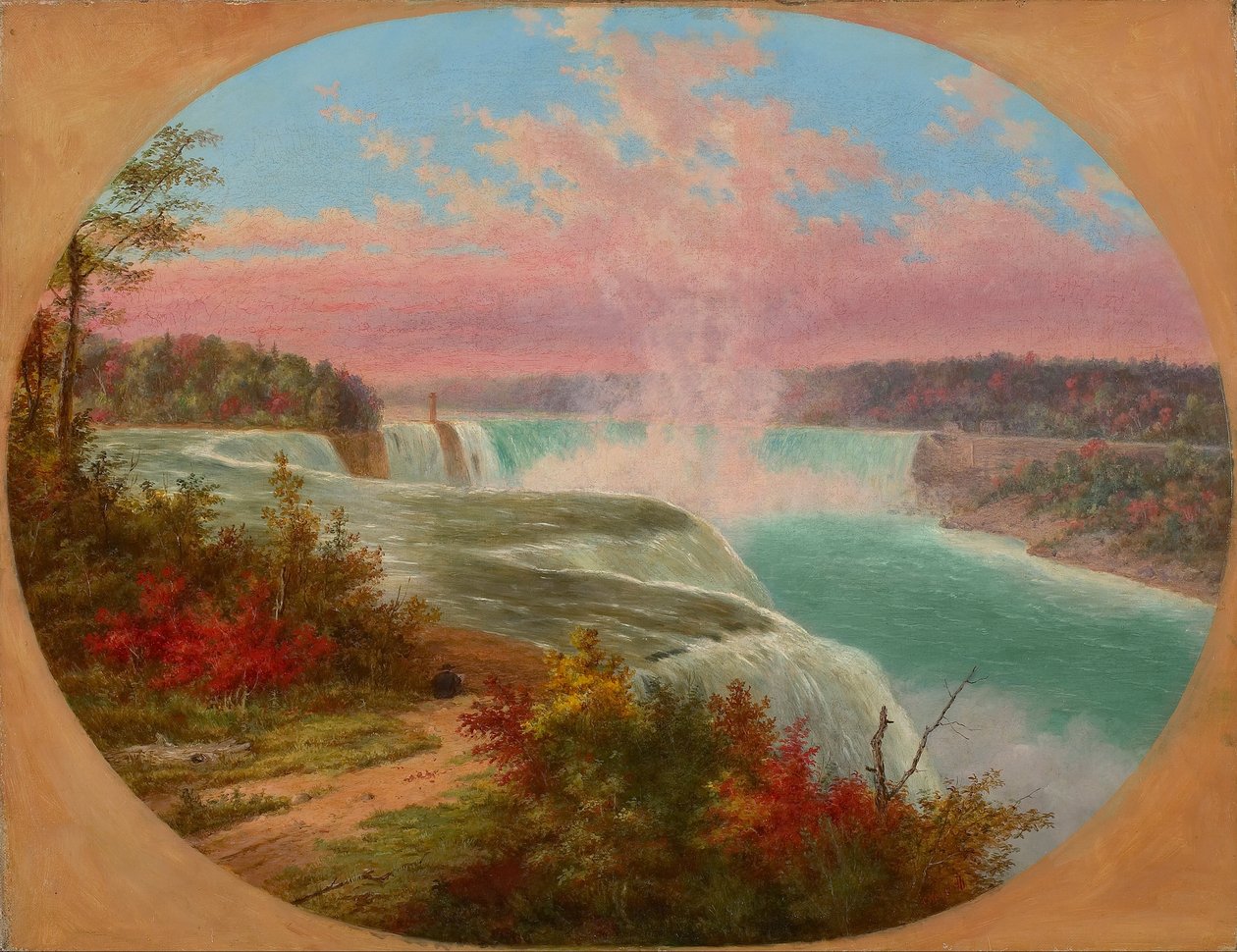 Artisten på Niagara av Cornelius Krieghoff