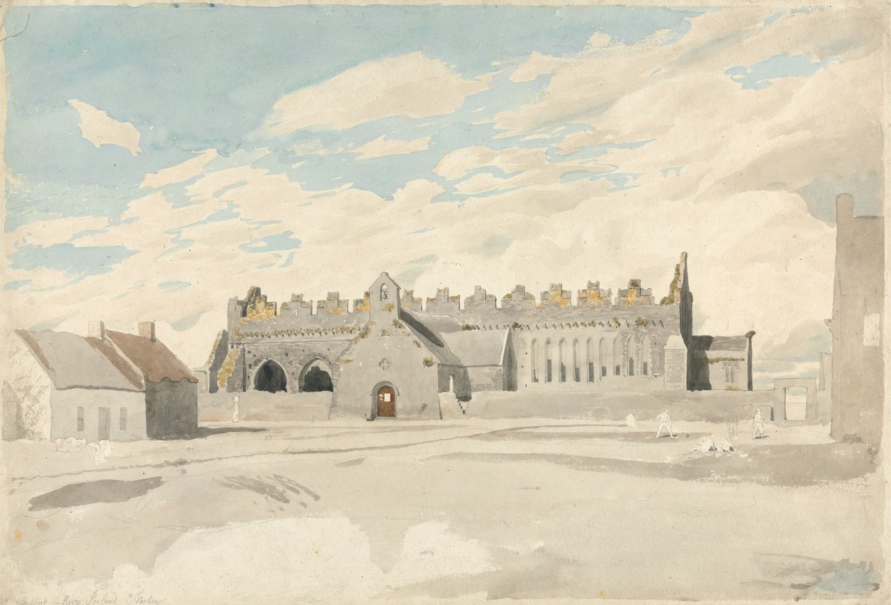 Ardfert Cathedral, Kerry, Irland av Cornelius Varley