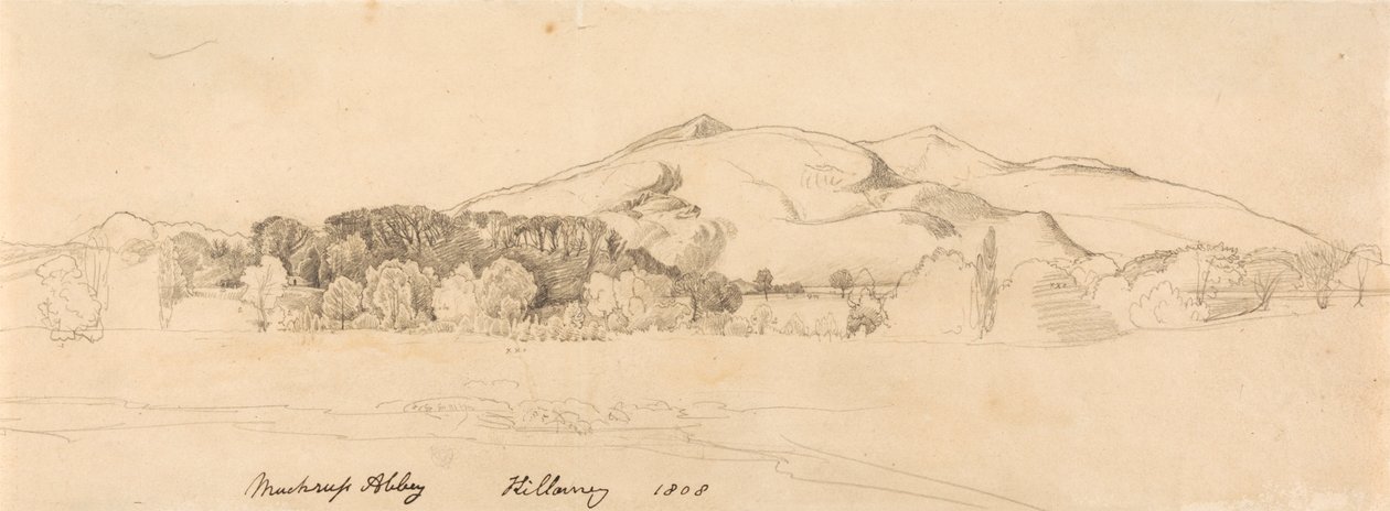 Muckross Abbey, Killarney av Cornelius Varley