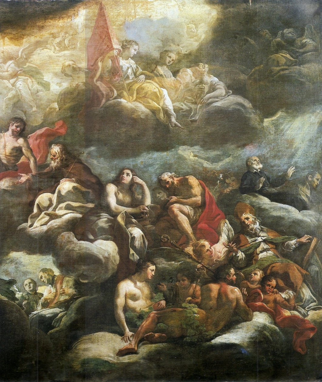 Apoteose de Sao Nicola Lorenese detalhen av Corrado Giaquinto