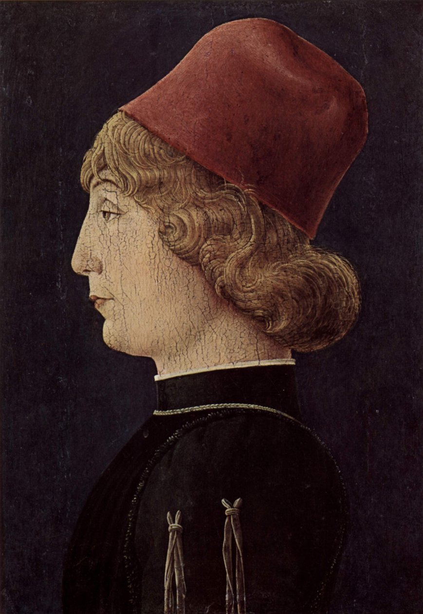 Porträtt av en ung man av Cosimo Tura