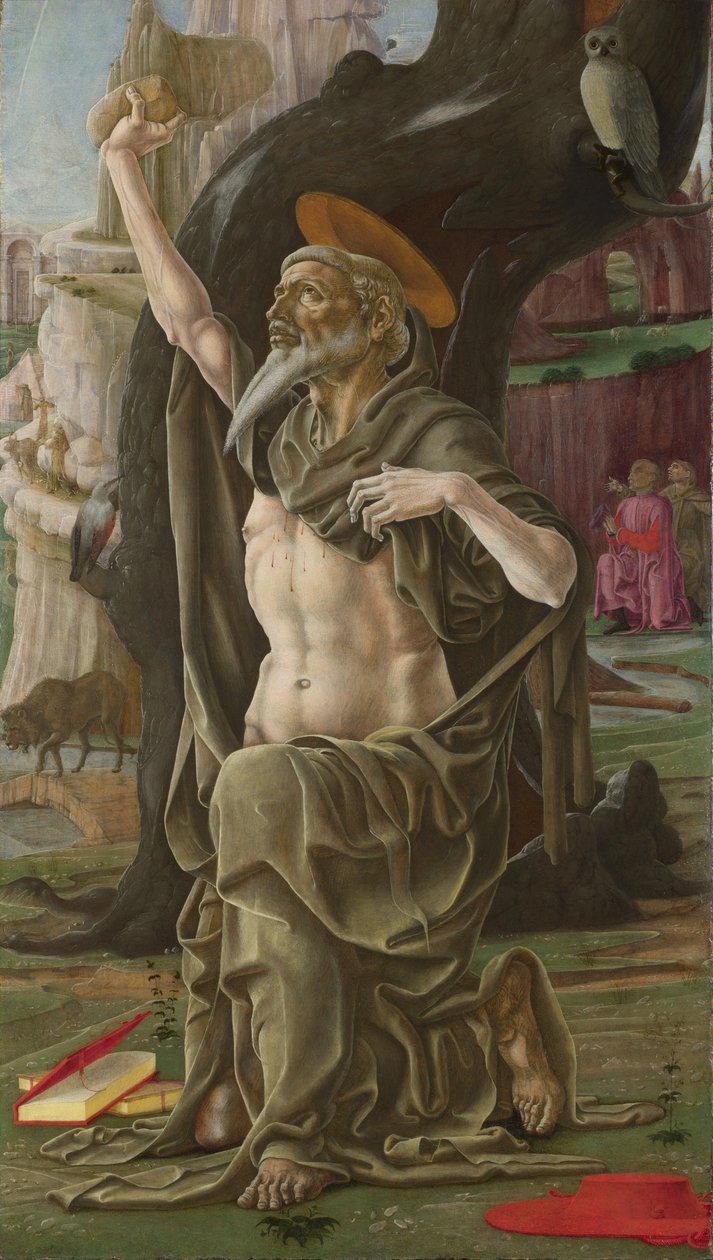 Saint Hieronymus, ca 1470 av Cosimo Tura