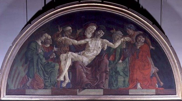 Pietan (olja på panel) av Cosimo Tura
