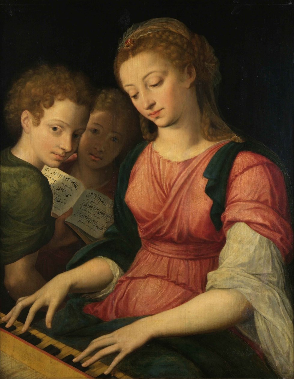 Heliga Cecilia. av Coxcie