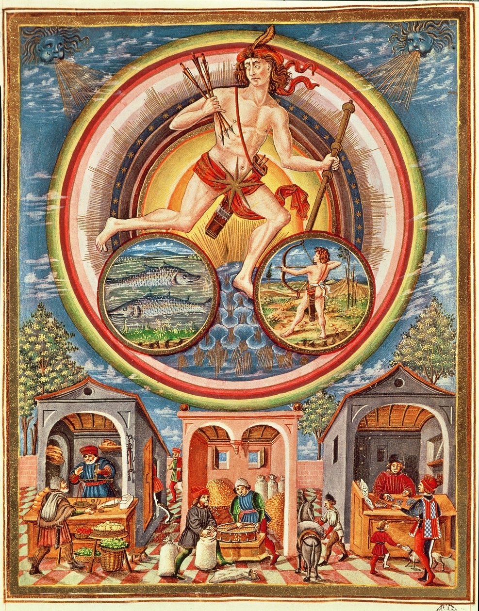 Ms Lat 209 fol.6v Jupiter, från 