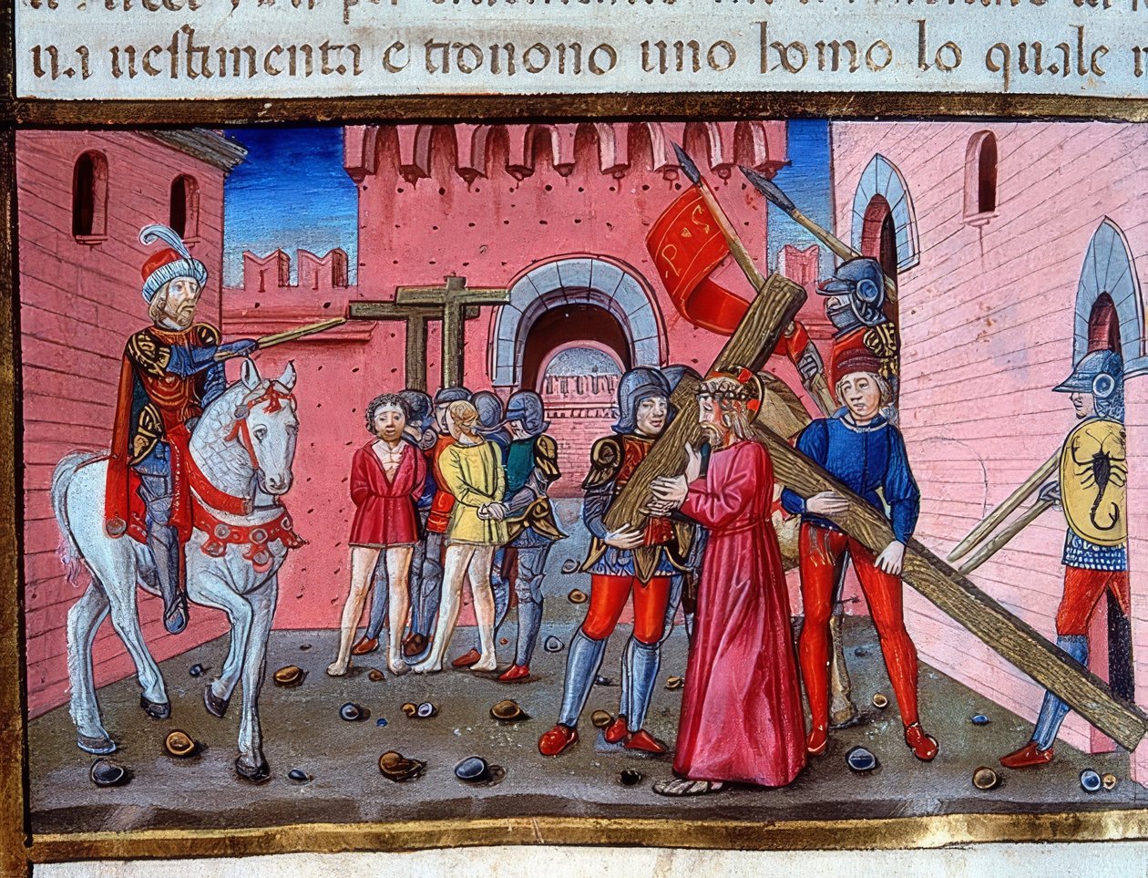 Kristus som bär korset (c.115v). 1476 av Cristoforo De Predis