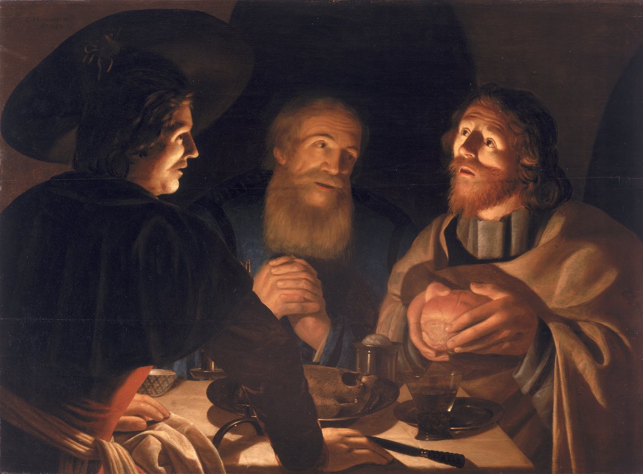 Måltiden vid Emmaus av Cryn Hendricksz Volmaryn