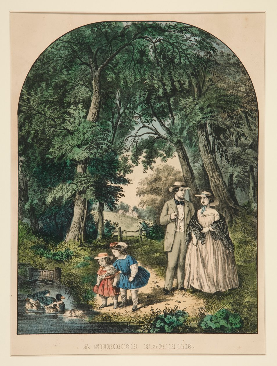 En sommarvandring av Currier and Ives