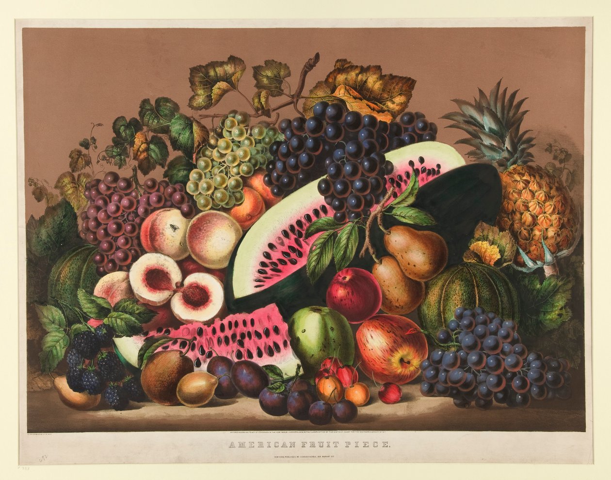 American Fruit Piece av Currier and Ives