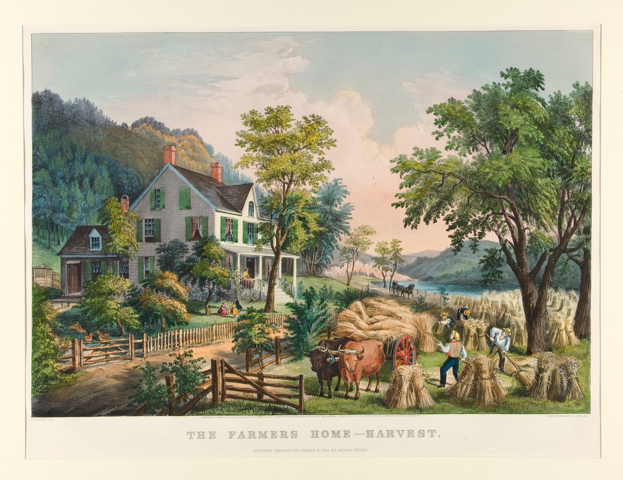 Farmers Home - Skörd av Currier and Ives
