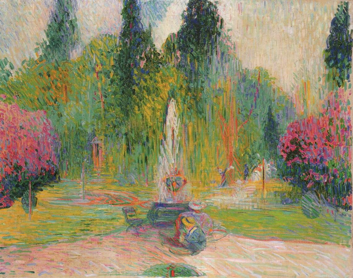 Park von Schlo Belvedere bei Weimar av Curt Herrmann