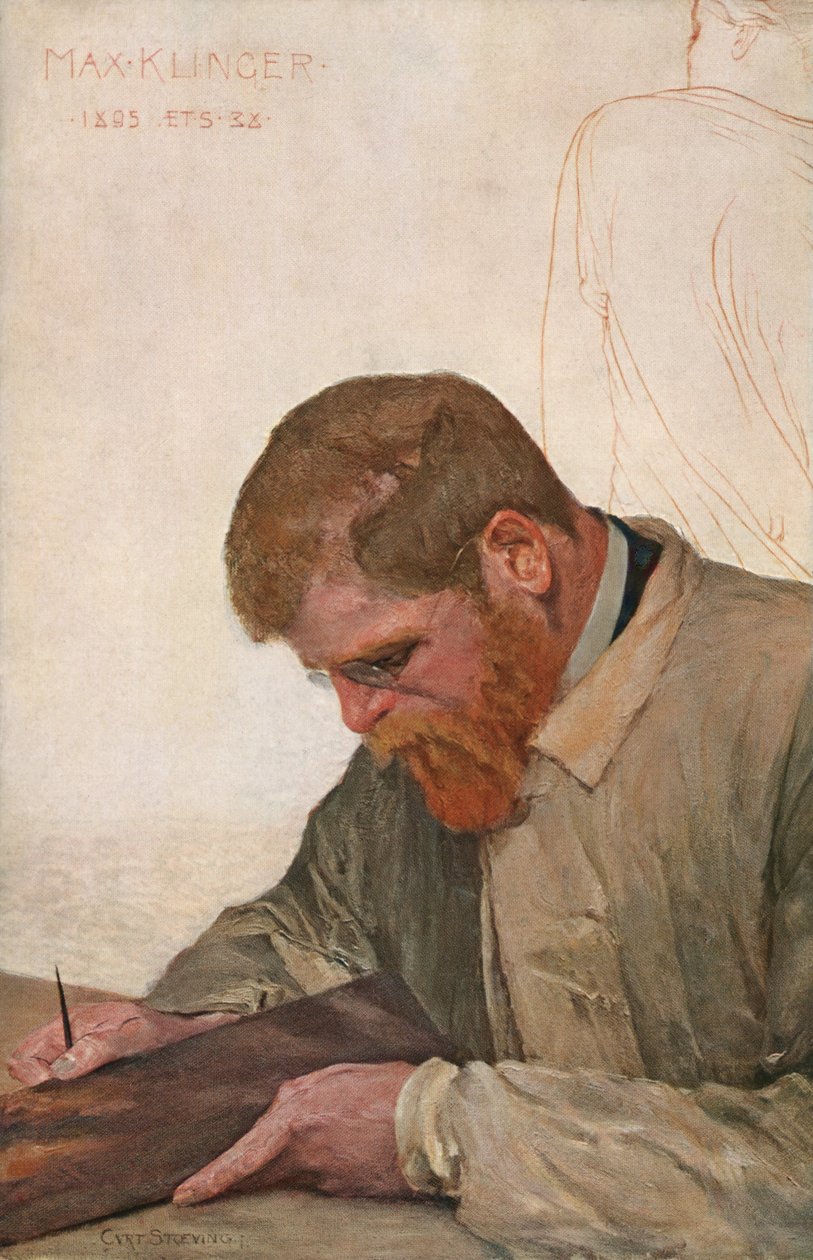 Max Klinger, ca 1900 (målning) av Curt Stoeving