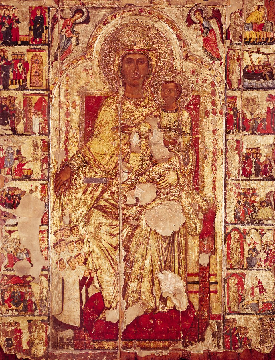 Ikon av jungfrun och barnet, ca 1300 av Cypriot