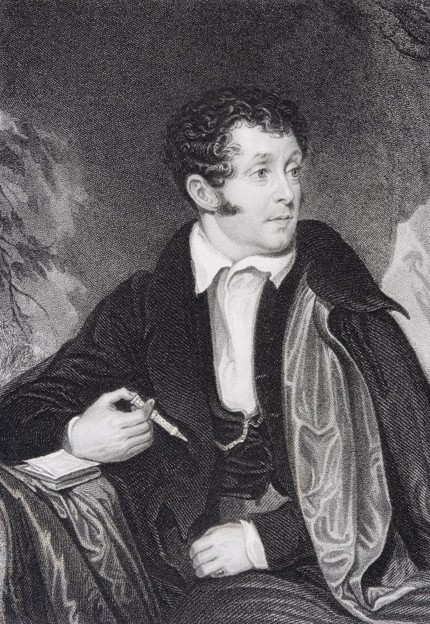Thomas Campbell, graverad av Joseph Jenkins (döpt 1812-1885) av D McClise