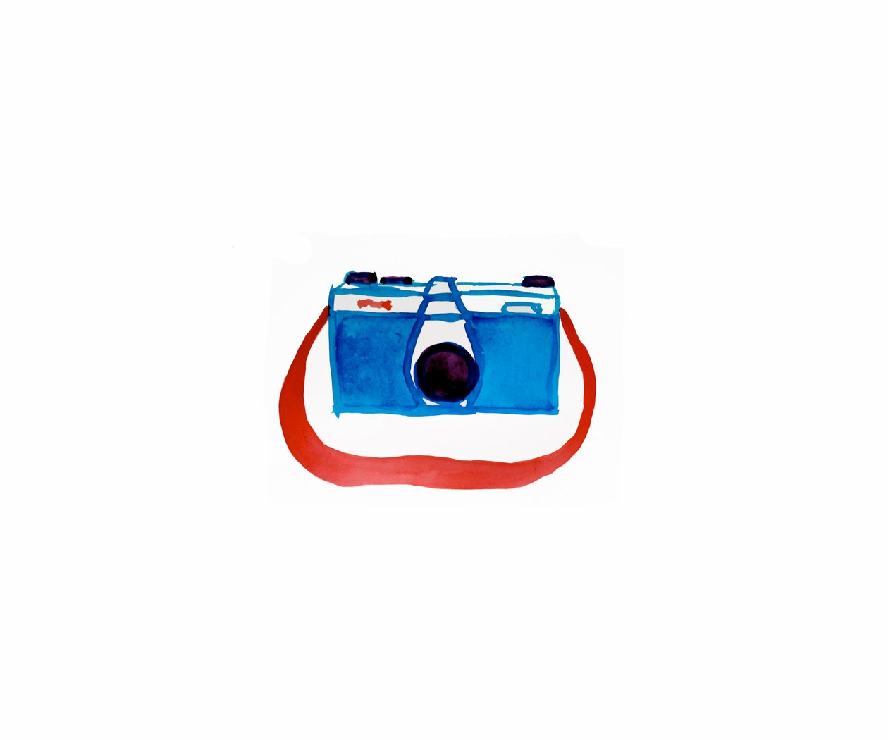 Camera (tusch på papper) av Daisy de Villeneuve