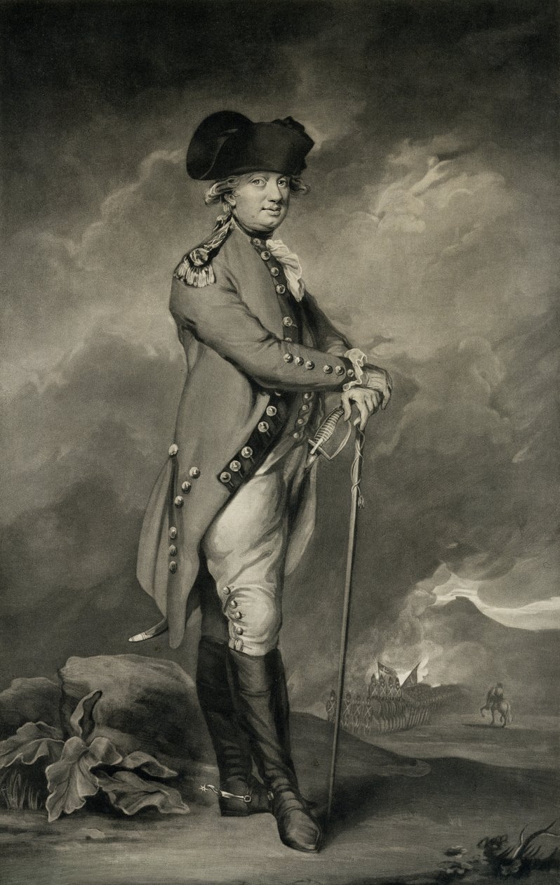 General Cornwallis (1738-1805) graverad av John Jones (ca 1745-97) 6 mars 1793 (mezzotint) av Daniel Gardner