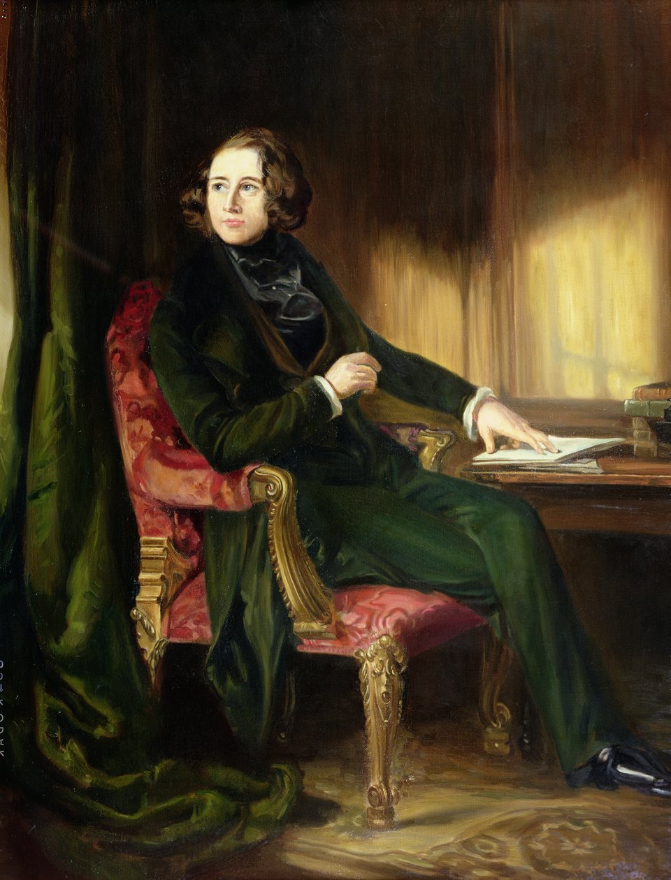 Charles Dickens, "Porträttet av Nickleby", 1839 av Daniel Maclise