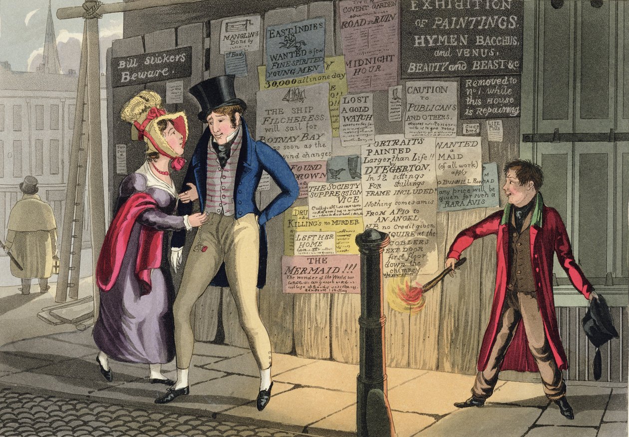 Berusningsdrickande, tavla 5 från "The Necessary Qualifications of a Man of Fashion", publicerad 1823 (handkolorerad akvatint) av Daniel Thomas Egerton