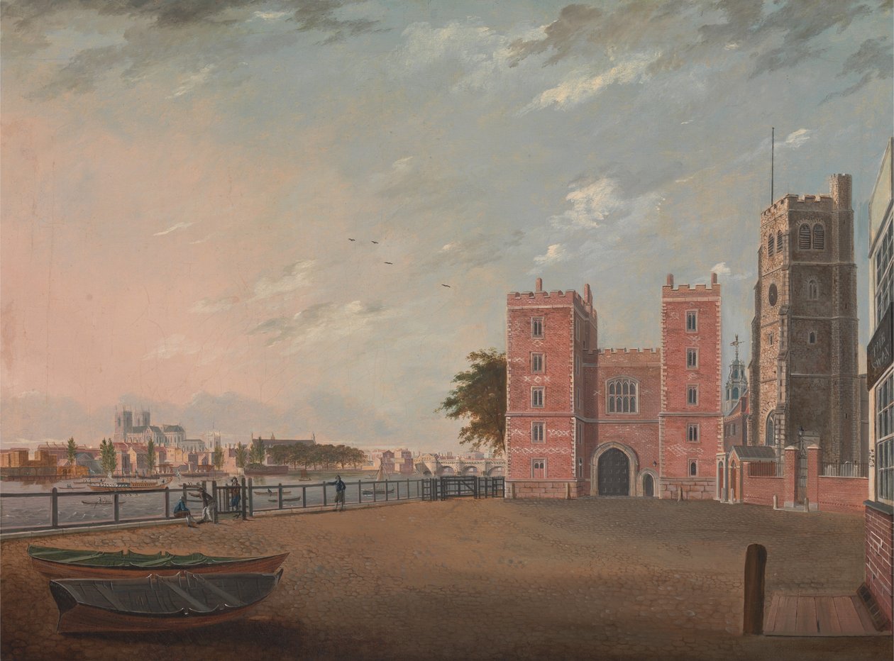 Lambeth Palace från väst av Daniel Turner