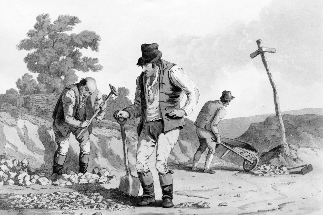 Road Menders, 1812 av Daniel Havell