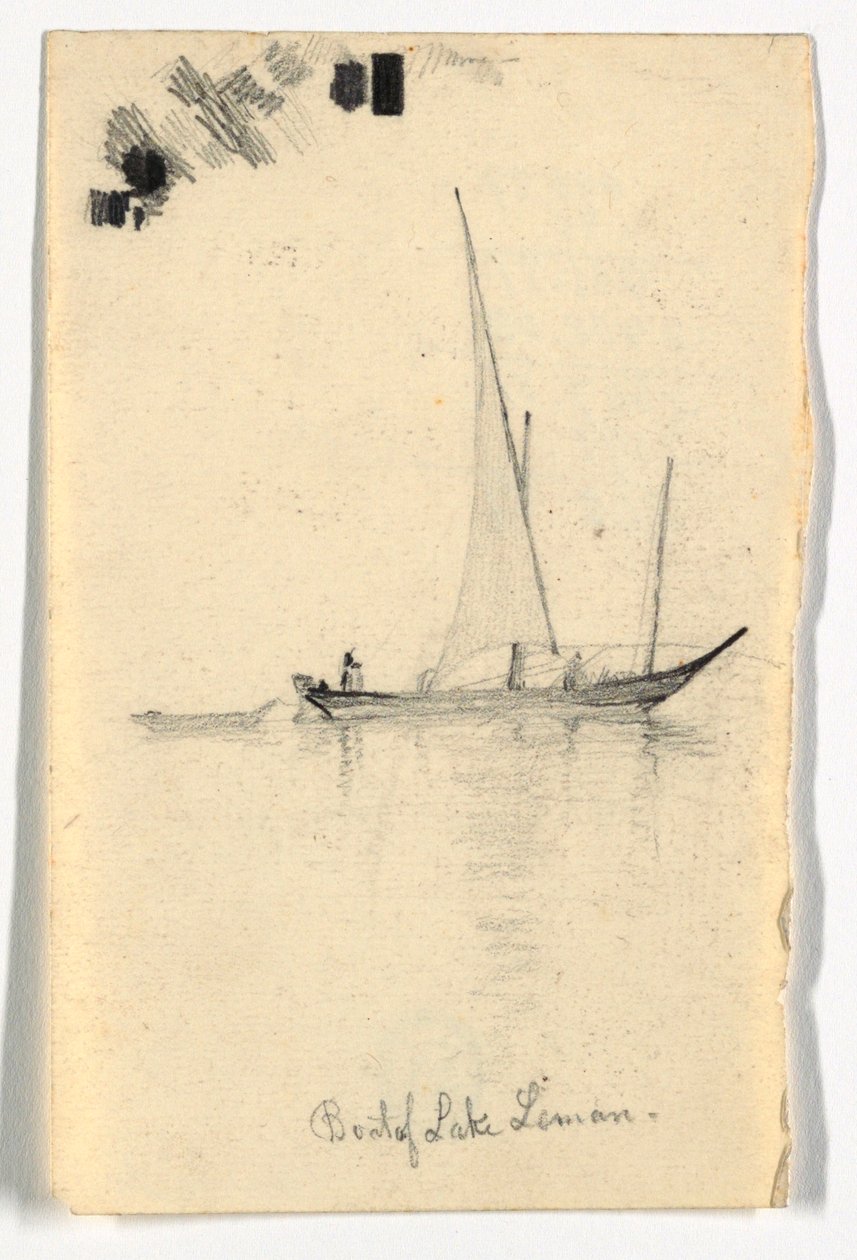 Lemansjöns båt (Genèvesjön) av Daniel Huntington