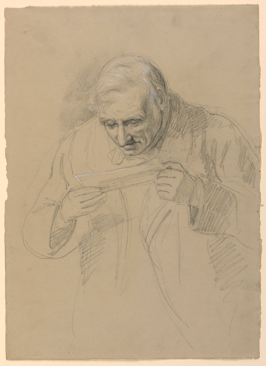 Ritning, Daniel Huntingtons far, 1859 av Daniel Huntington