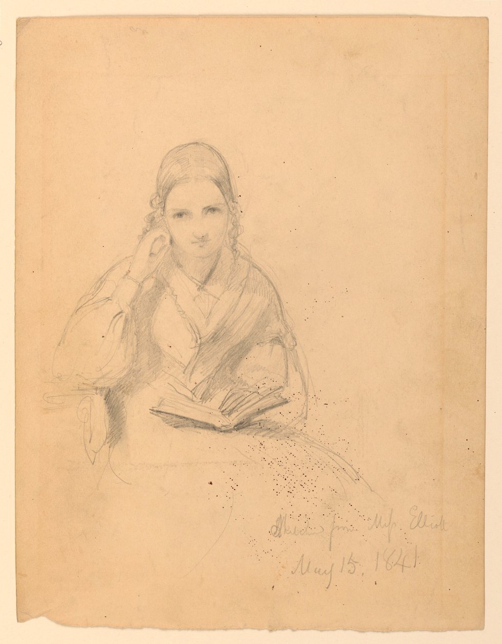 Teckning, Miss Elliot Sittande, 15 maj 1841 av Daniel Huntington