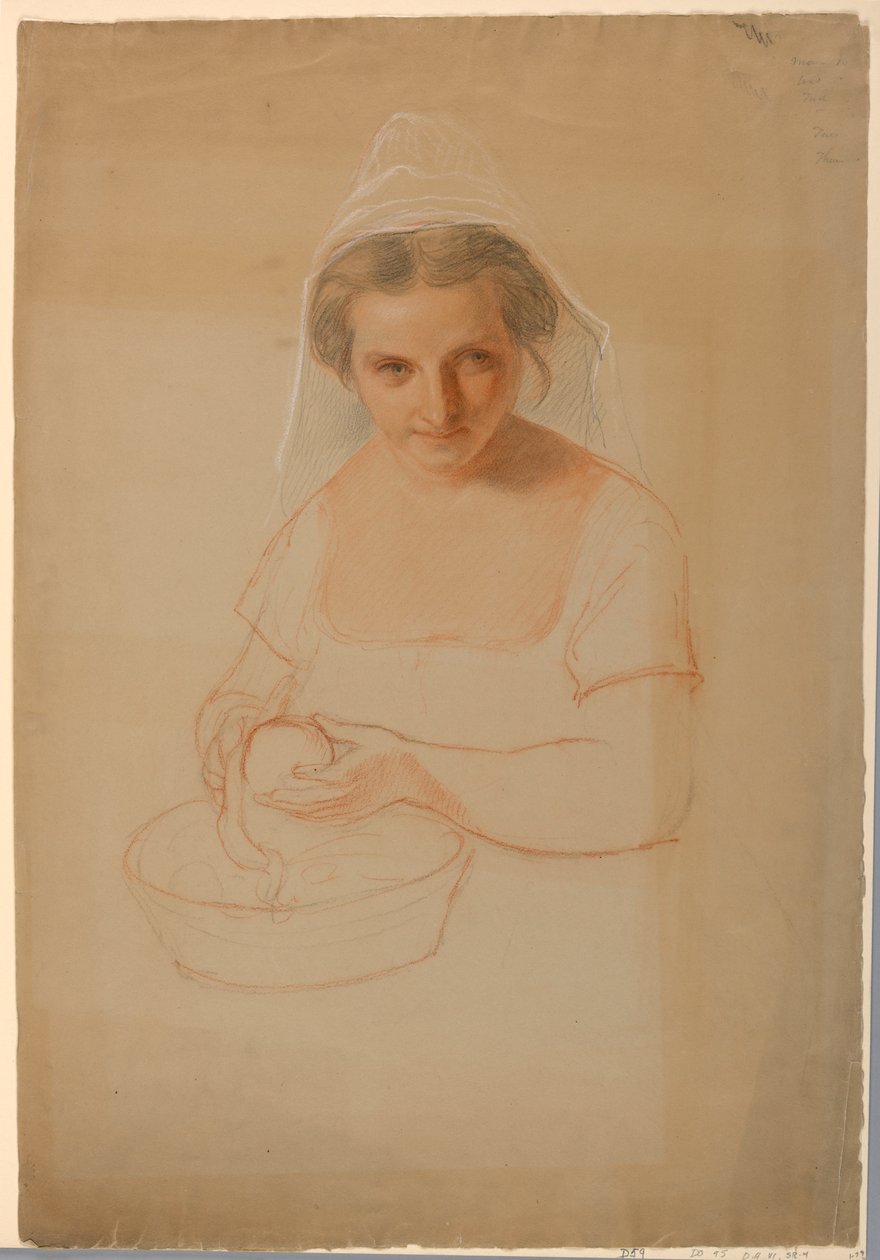 Teckning, Studie till "Ichabod Crane", 1861 av Daniel Huntington