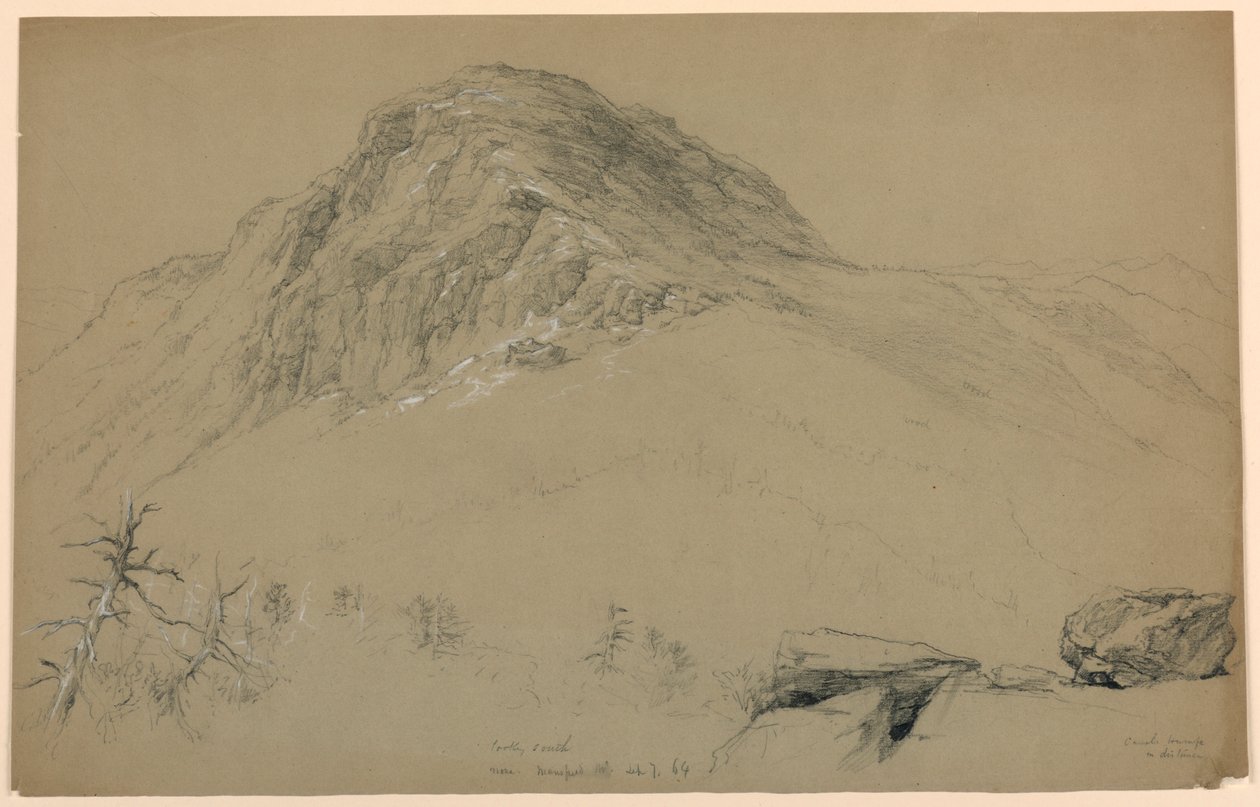 Ser söderut, Mount Mansfield, Vermont av Daniel Huntington