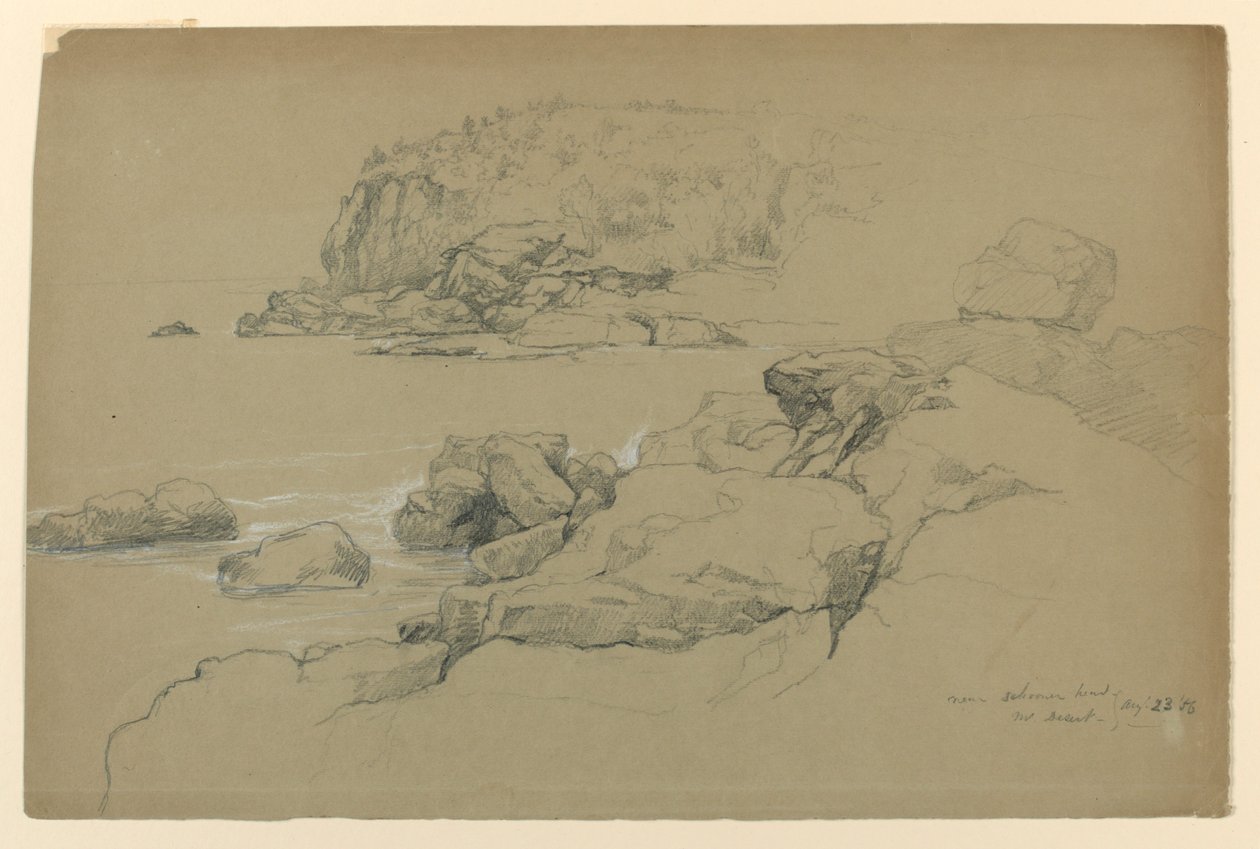 Mount Desert, nära Schooner Head av Daniel Huntington